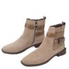 2024 New Autumn/Winter Hot Selling Women's Boots Outdoor Casual Low Heel Needle Buckle Side Zipper Pointed Boots for Women
