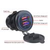 Upgrades Double  USB Car Charges Quick Charge Adapter Fast Charging ABS Dustproof USB Adapter for Vehicle Botas Motorcycles