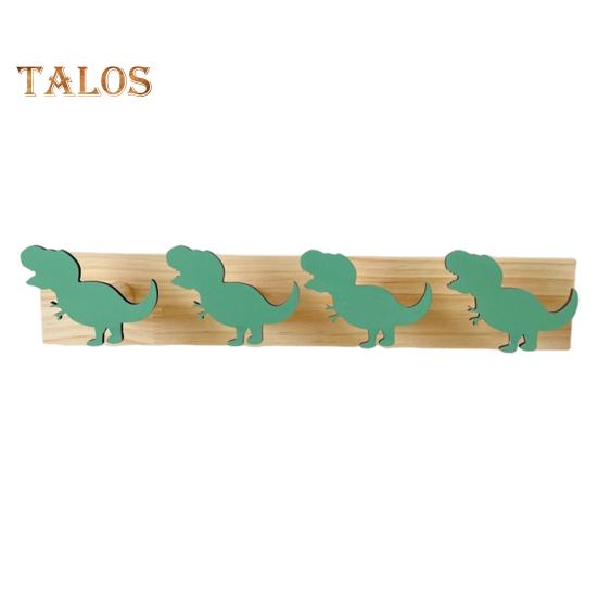 

Настенный крючок для хранения вещей, прочный, выдерживающий нагрузку, в форме динозавра, для прихожей в спальне, деревянный крючок для одежды, вешалка для пальто Tyrannosaurus Rex