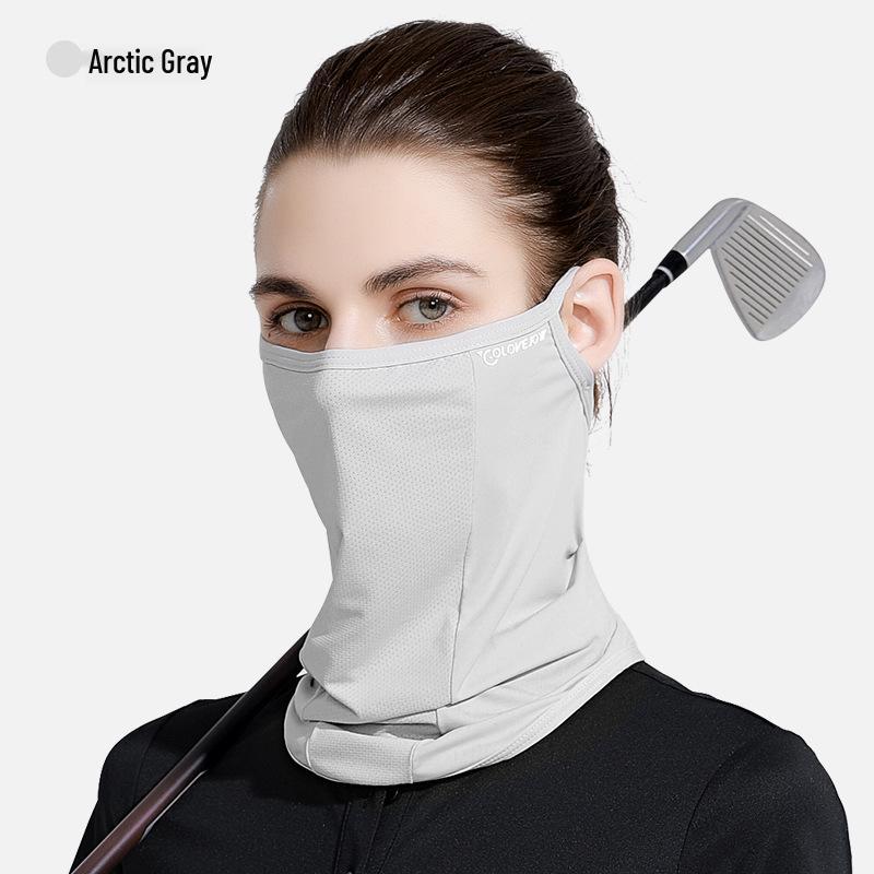Summer Anti-UV Women's Face Mask with Neck and Ear Protection for Cycling and Golf