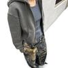 2025 High Street Distressed Handbemalte Graffiti Weitbeinige Jeans für Damen - 3D-Druck, Gewaschen, Frühling Stil