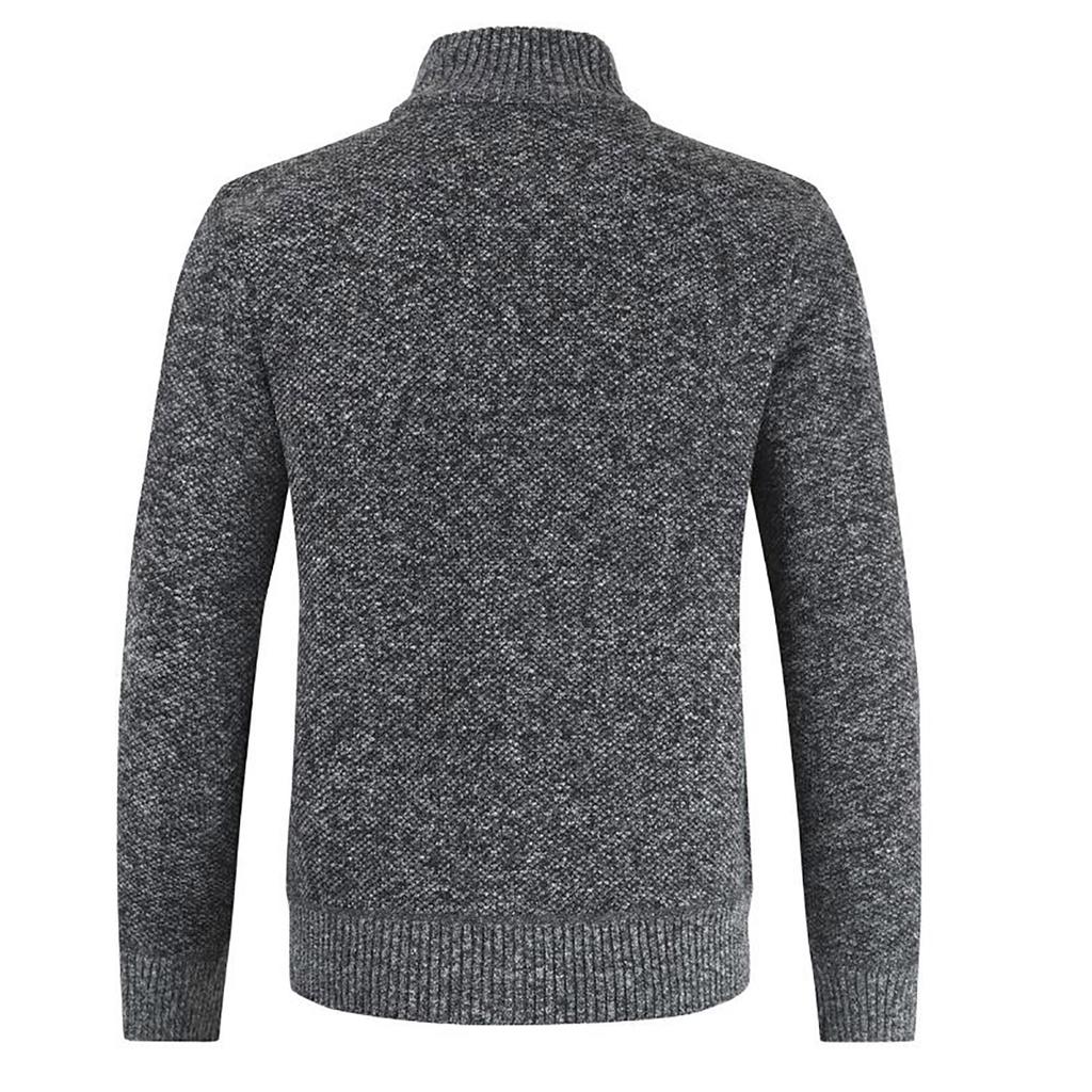 Winter Men's Casual Fashion Cardigan Sweater Jacket Long Sleeve Knitted Sweater Top Outwear Coat