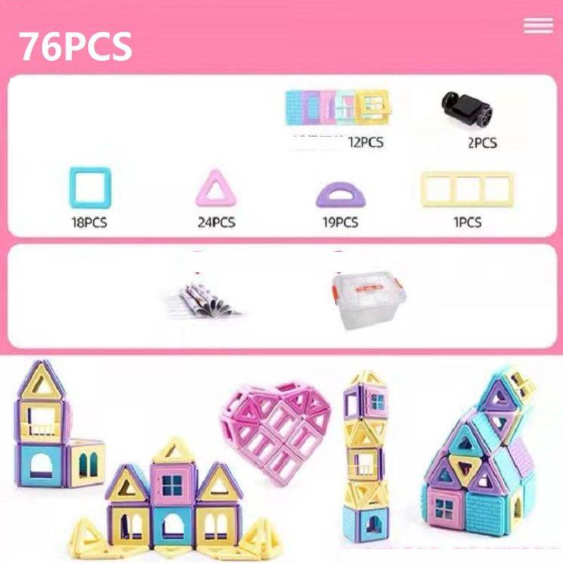 Magnetic Building Blocks Set Creative Educational Toy For Children Adults