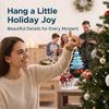 Christmas Ocean-Themed 24-Day Calendar Mystery Box Sea Glass Style Acrylic Christmas Tree Ornament Blind Box Light Blue