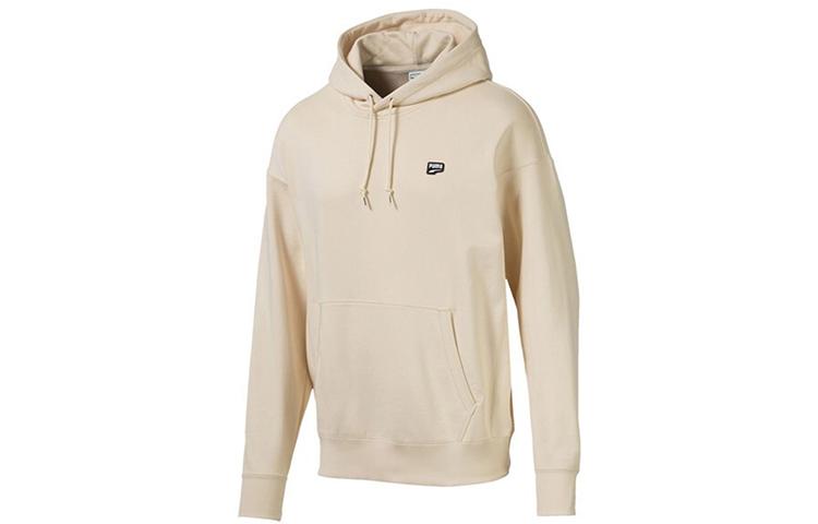 PUMA Sweatshirts Men s Ecru Hooded Moderate Regular 596002-89 S