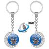 Russian Airborne Troops Rotating Moon Keychain Pendant