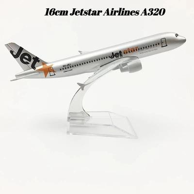 16/20CM Druckguss Metall Australien Jetstar Airlines A320 A380 Flugzeug Flugzeugmodell Spielzeug für Weihnachtsgeschenk Hausdekoration Flugzeugmodell