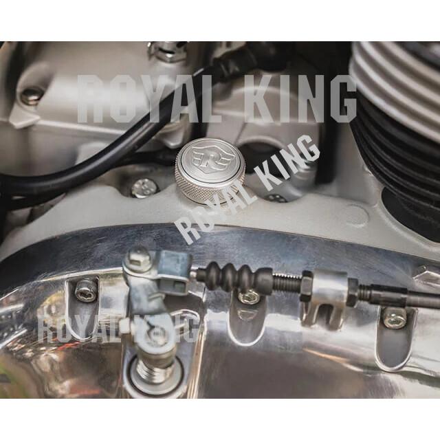 Royal Enfield "Oil Filler Cap" Silver Color Fit For Himalayan & Scram 411cc