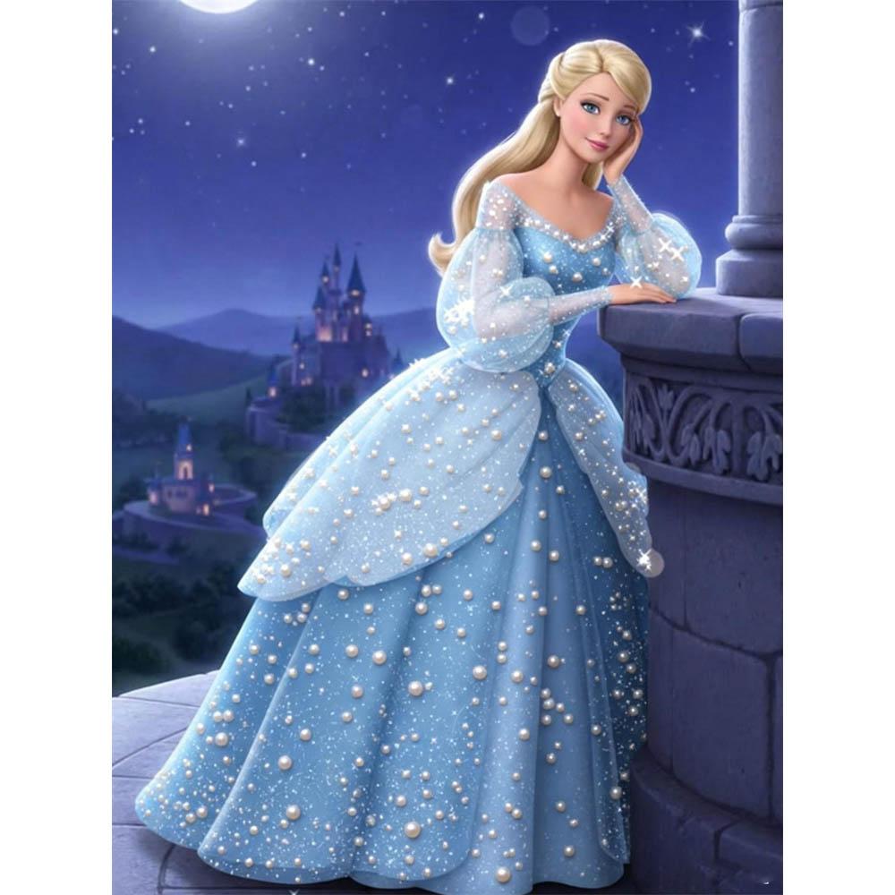 

Disney Cinderella Pearl-pattern Decoration Featuring Pearl Paintings on It Is Highly Suitable for Use As A Home Decoration Item 35x45cm