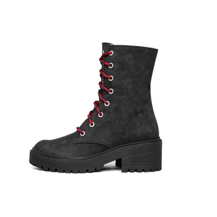 (WMNS) Skechers Modern Comfort Winter High-Top Martin Boots Black Women s 167059-BKNT EU 36