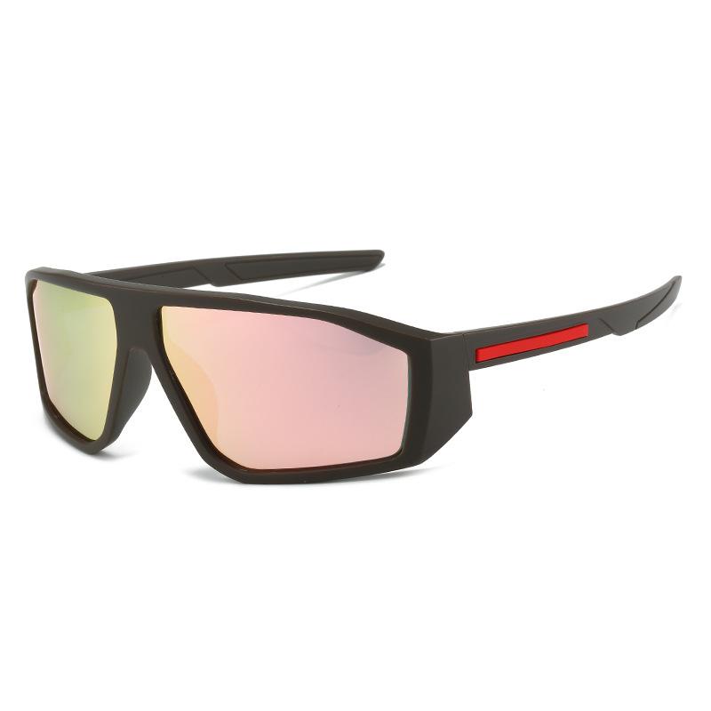 European and American New YK Sports Cycling Colorful Sunglasses Large Frame Anti-ultraviolet Men's Sunglasses Glasses