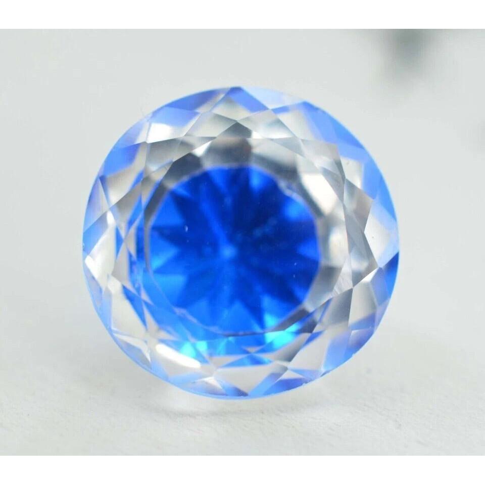 Fabulous Natural Shine Bi-Color Pitambari Sapphire 12-13 Ct Round Cut Gemstone