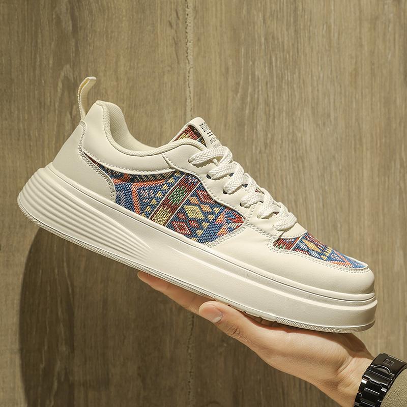 Men's Board Shoes Four Season Casual Soft Sole Height Increasing Anti Slip Versatile Commuting Outdoor Casual Shoes Zapatillas