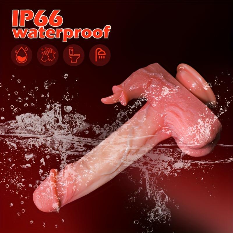 Thrusting Dildo Vibrator For Women,8.8" Warming G Spot Thrusting Clitoral Stimulator Sex Toys Realistic Anal Dildos Sex Machines For Women Couple