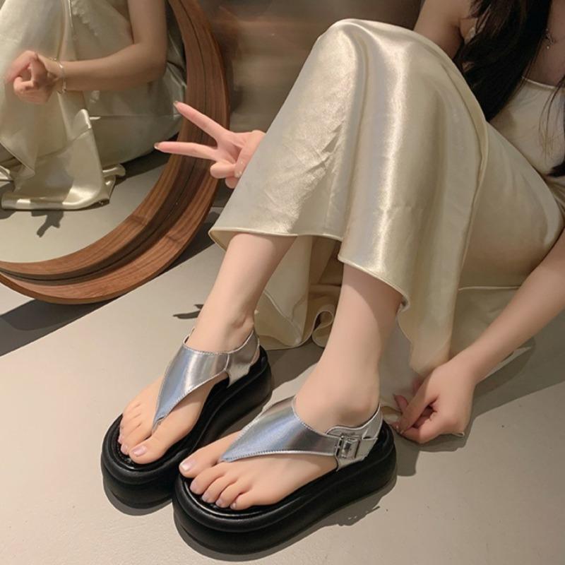 Summer Women's Sandals Fashion Pinch Toe Casual Sandals 2025New Roman Sandals for Women Non Slip Platform Sandal Sandalias Mujer