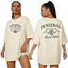 New Pickle Ball Shirt Women's Fun Extra Large Pickle Team Pattern T-shirt Baseball Fan T-shirt N Short Sleeve Family Outfit Top