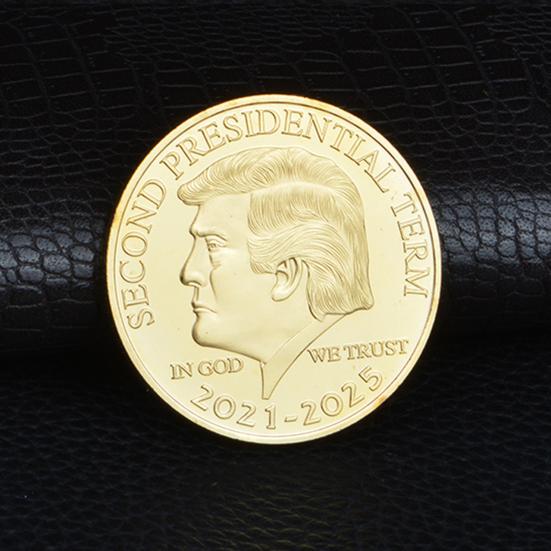 Trump Mugshot Golden Proof Coin Utstansede Trump-samleobjekter Minnesmynt Dobbeltsidig Fine Craft Suvenir Coin