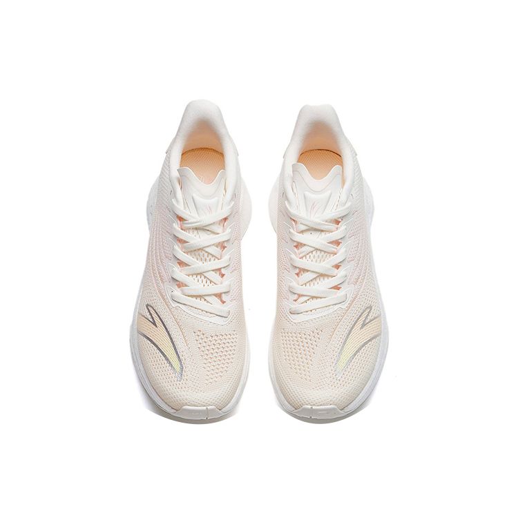 Anta Mach 2.0 Durable Breathable Low-Top Running Shoes Women Sneaker Ivory 122225583-5