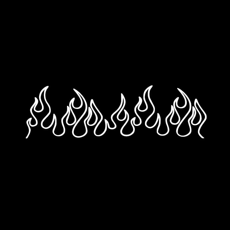 Автомобильная наклейка  Пламя  - Капот, Бампер, Окно, Дверь, Дизайн полосы 22cm Length