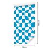 Wallpaper Casual checkerboard turquoise, white and celadon 50x1000