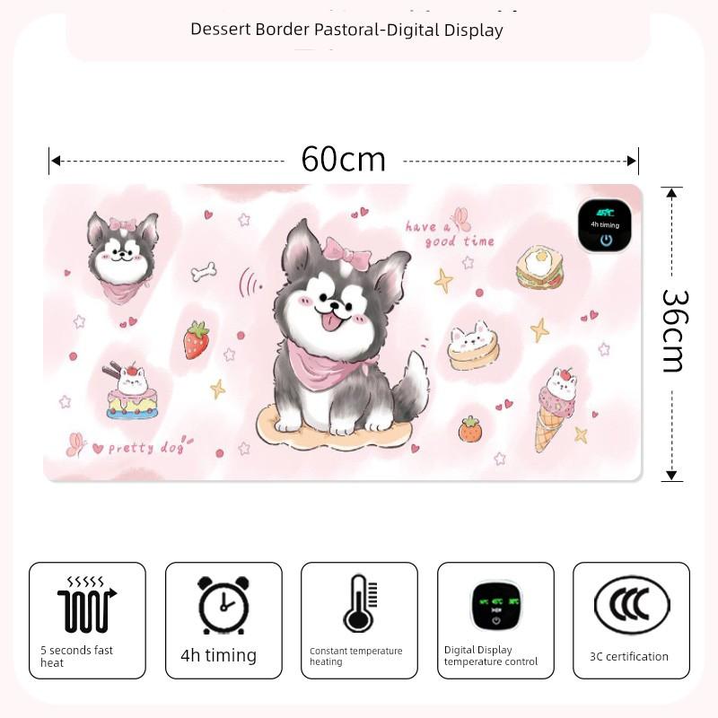 Heating Mouse Pad Super Large Heating Table Heating Mat Office Computer Desktop Heating Mat Winter Warm Hand Electric Heating Table Mat
