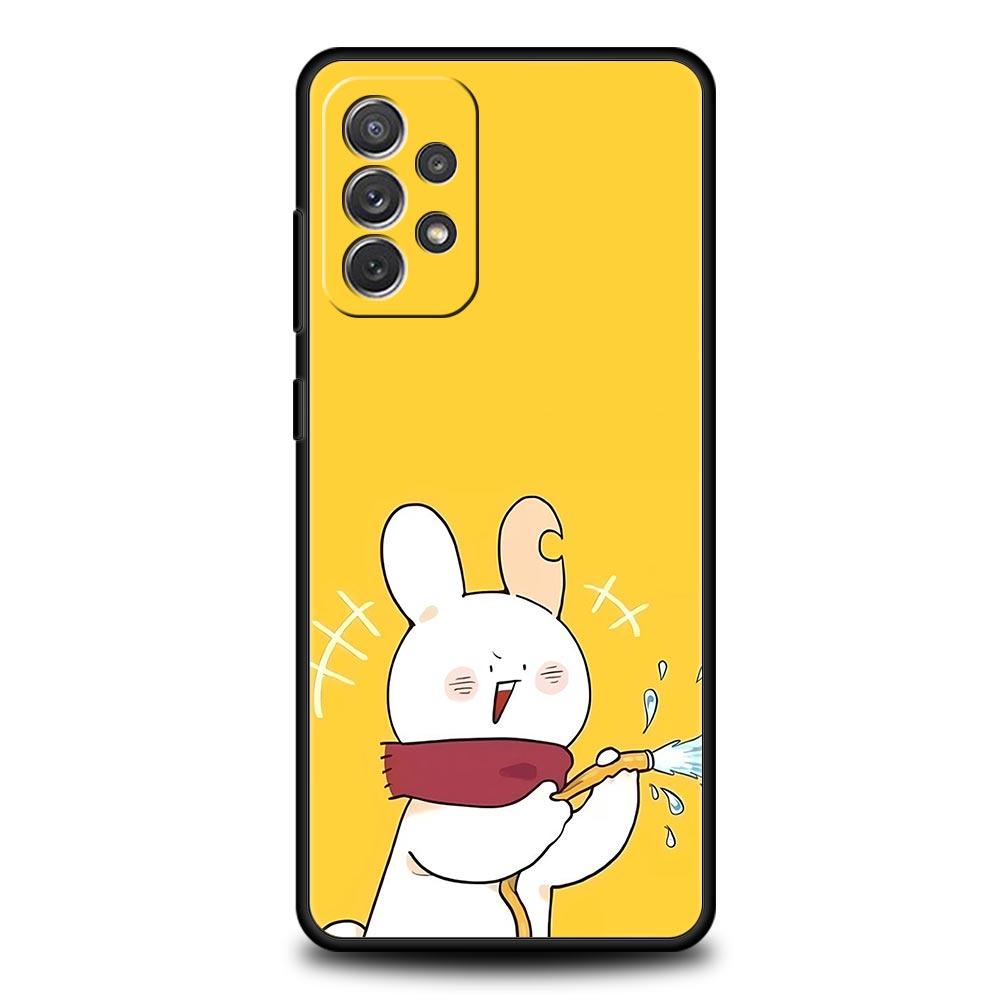 

Cartoon Duck Phone Case for Samsung Galaxy A55 A35 A15 A14 A13 A25 A54 A51 A71 A72 A73 A32 A52 A41 5G Soft TPU Shell Fundas Bags Samsung A13