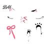 Funny Face Tattoos Halloween Tattoo Stickers, Waterproof Scary Makeup Decals for Party, Cosmetic Grade Ink Temporary Wound Scar Body Art Kids