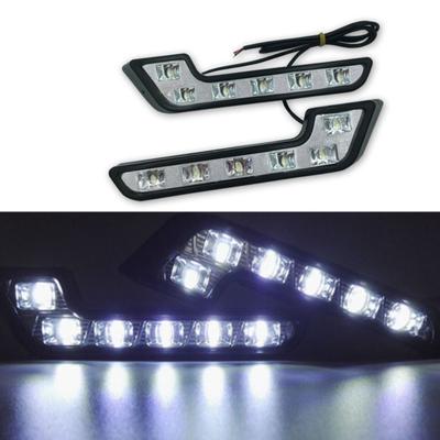 Wasserdichte L-förmige Fahrleuchte 6 LED Nebelscheinwerfer Leuchten Auto LED Lampe Auto Signal