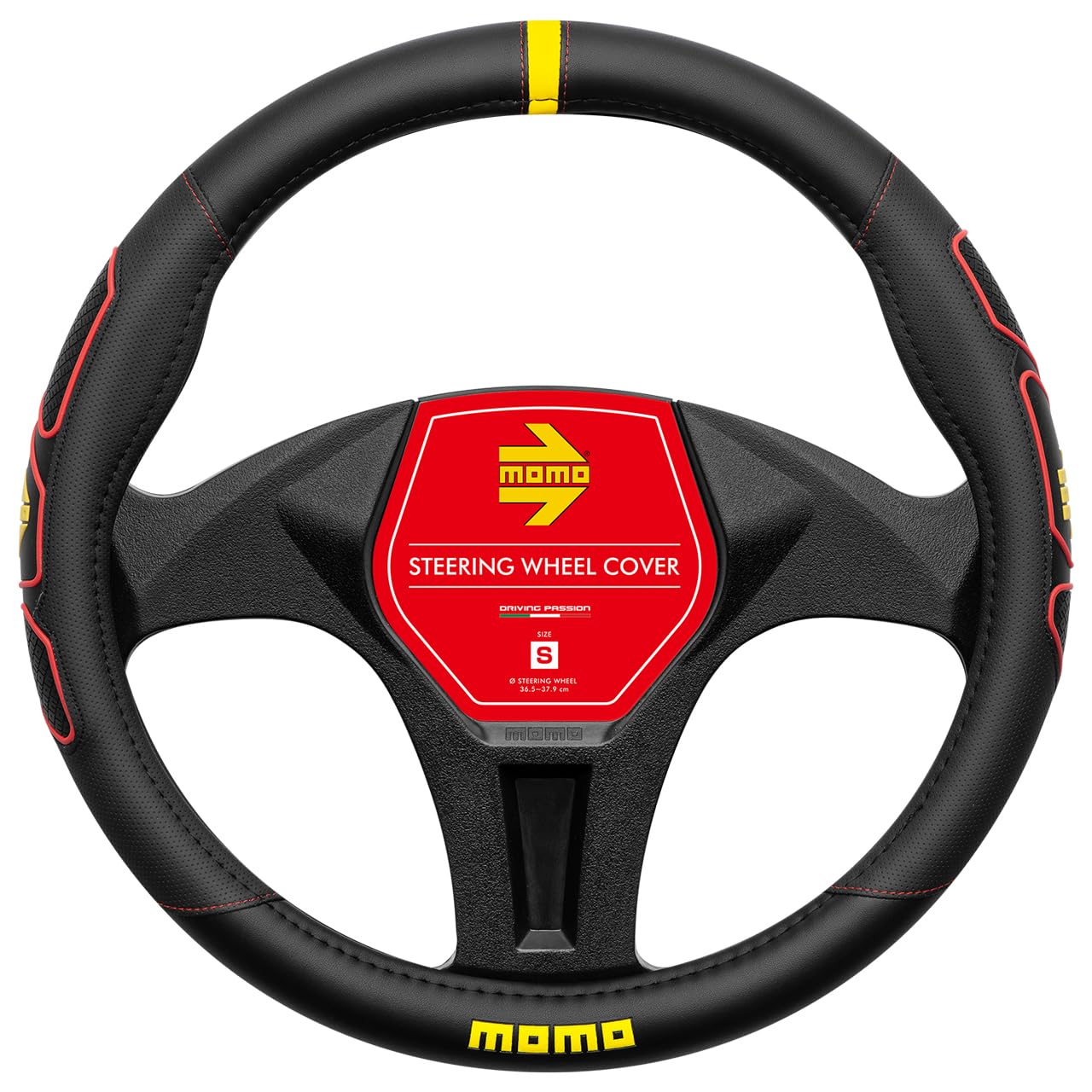 

MOMO PROFILE Steering Wheel Cover, Italy, Milan, Size Small, Red