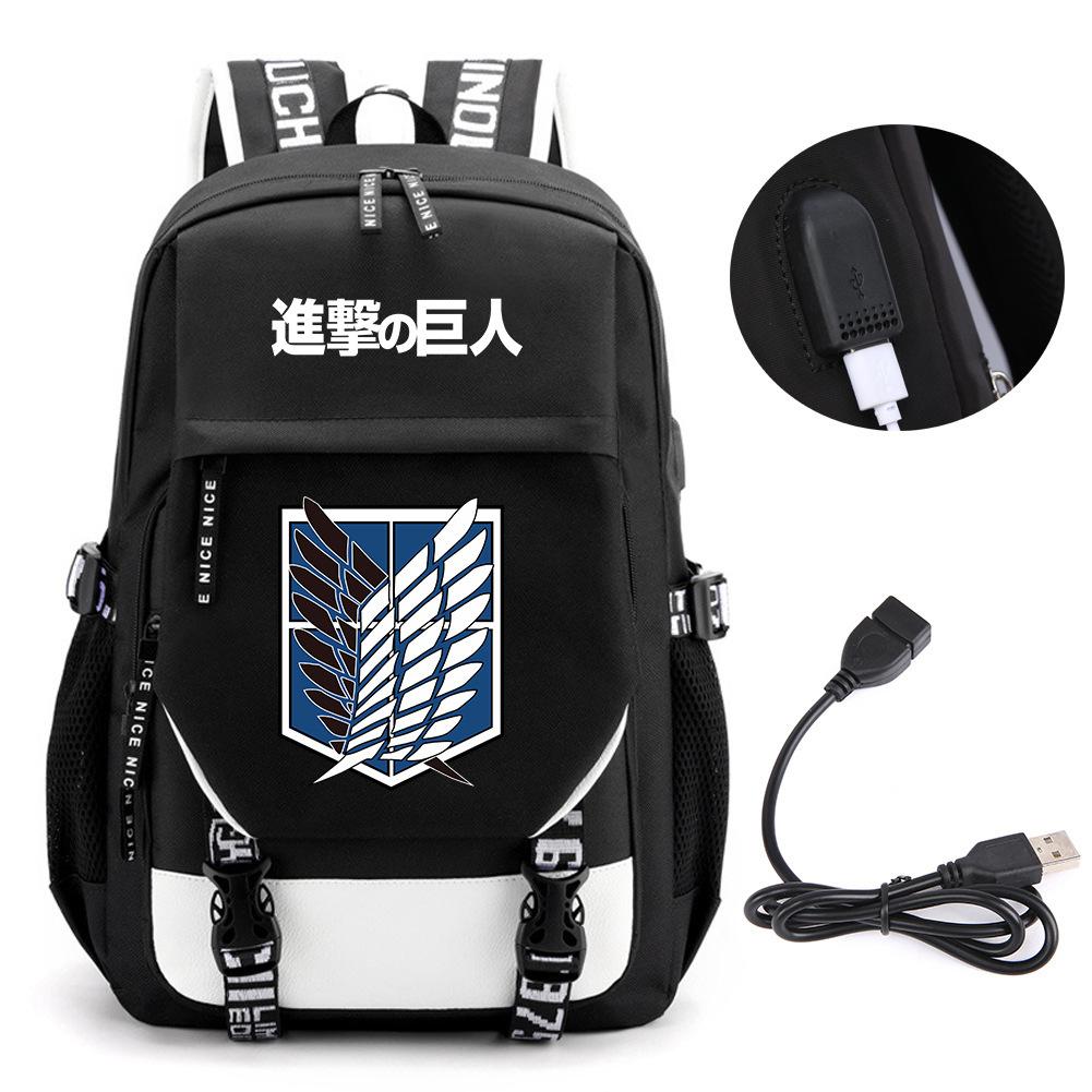 Animation Peripheral Student School Bag Large Capacity Computer Bag Outdoor Backpack