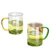 High-Temperature Resistant Borosilicate Glass Cup with Handle – Ideal for Tea, Coffee, Water, and Milk
