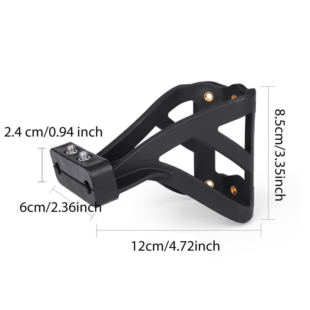 Cycling Water Bottle Cage Behind Seat Black Plastic Bike Cup Holder Professional Bottle Carrier for Mountain Road Bicycles