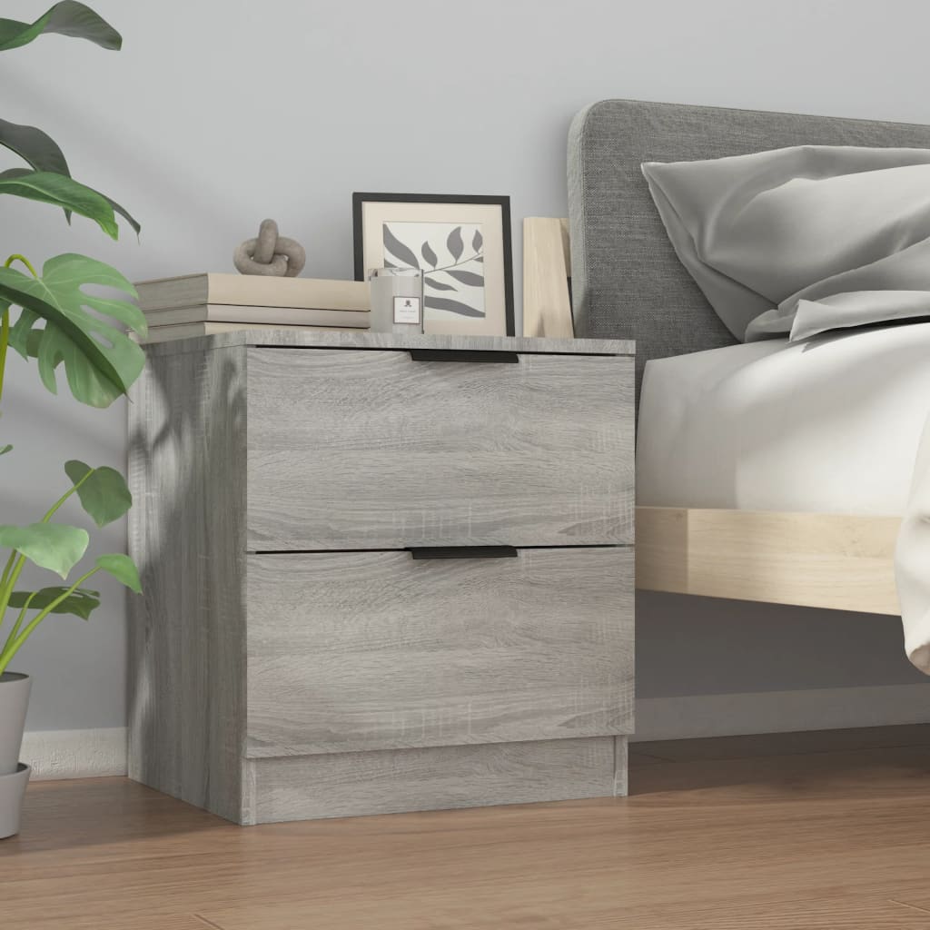 Nightstands 2 pcs Grey Sonoma Particleboard
