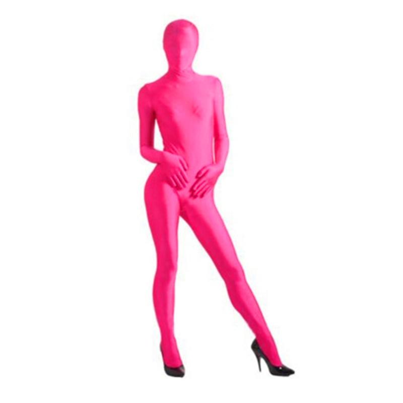 Tuta Intera Spandex Elasticizzato Costume Adulto Cromakey Collant Scomparire Uomo Unisex Body per Halloween Cosplay