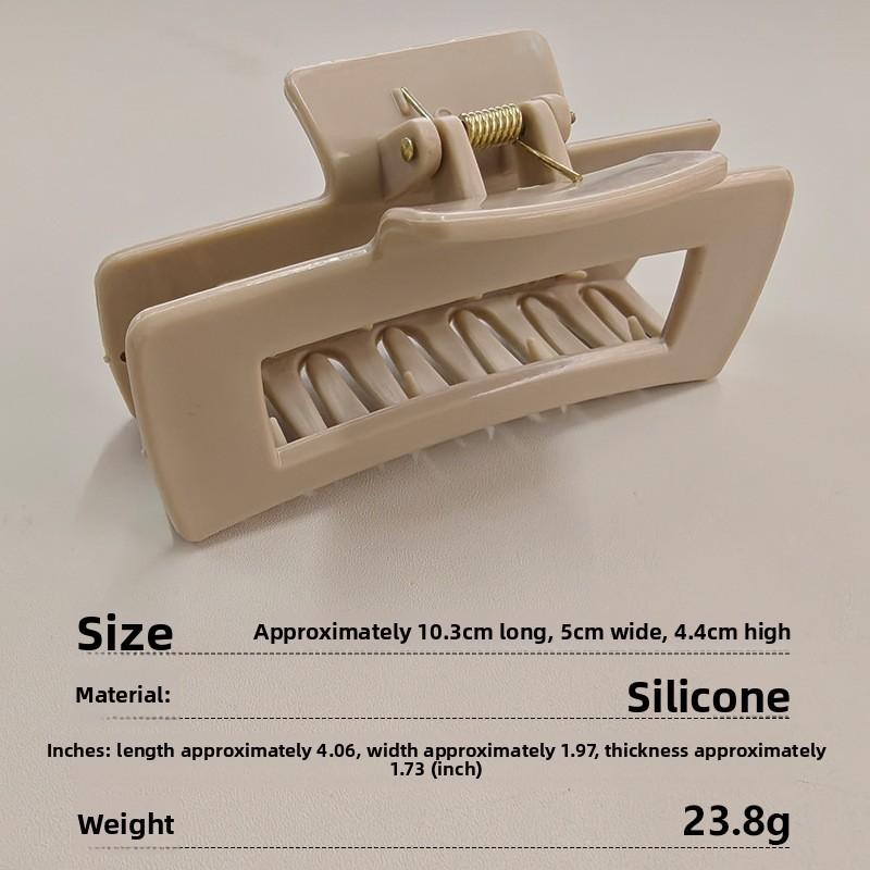 Soft Silicone Shark Clip, Safe and Non-irritating To The Head, New Large-sized Back of The Head Hair Bun for Women