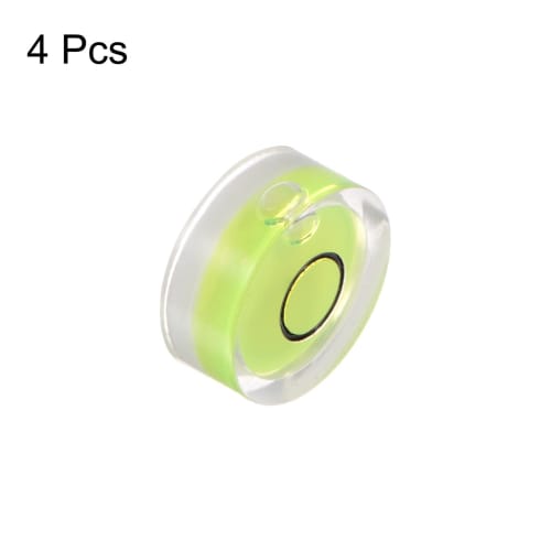 uxcell Round Bubble Level, 15x6mm, Mini Circular Bullseye Level for Leveling Cameras, Tripods, Telescopes, Workshop Turntables, and Picture Frames, Li