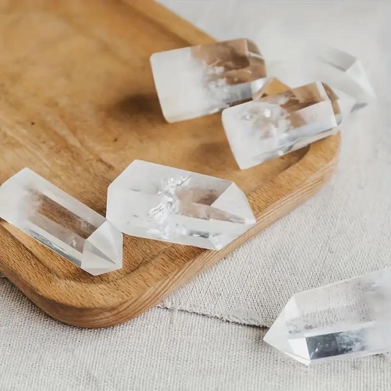 1pc Stunning Natural Clear Quartz Stone Point Crystal Tower for Home And Office Decoration And Holiday Gift