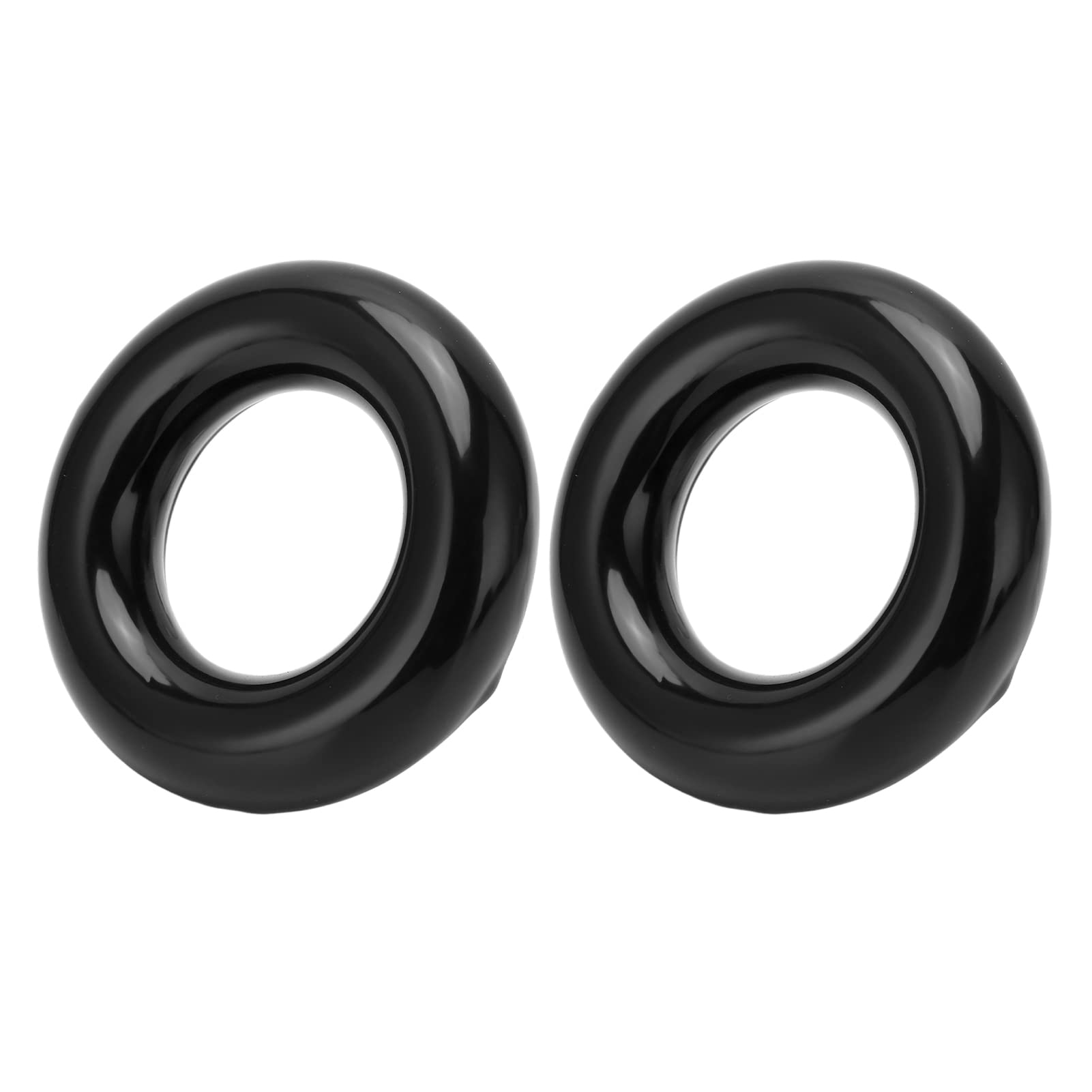 

Golf Weight Rings 2 Pieces Bat Weight Round Glossy Training Club Swing Weight Donut Warm Up for Baseball Accessories Black Bat Chalk Softball Bat