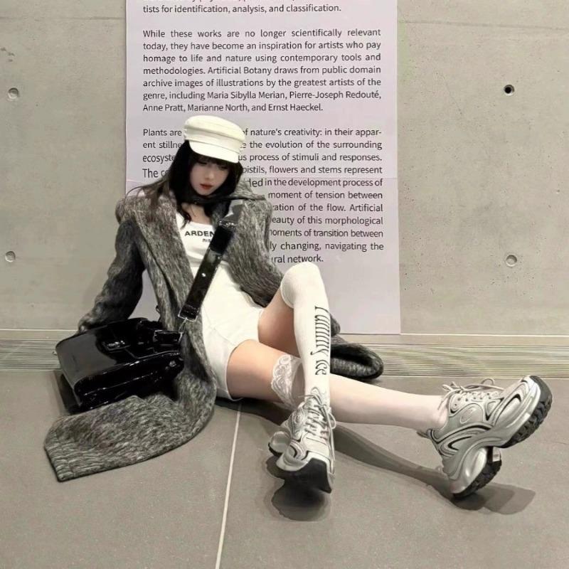 Silver dad shoes women's spring and autumn new heightened platform versatile casual sports shoes