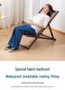 Premium Widened Bamboo Folding Lounge Chair for Home & Outdoor Use - Reinforced & Cool for Summer Relaxation