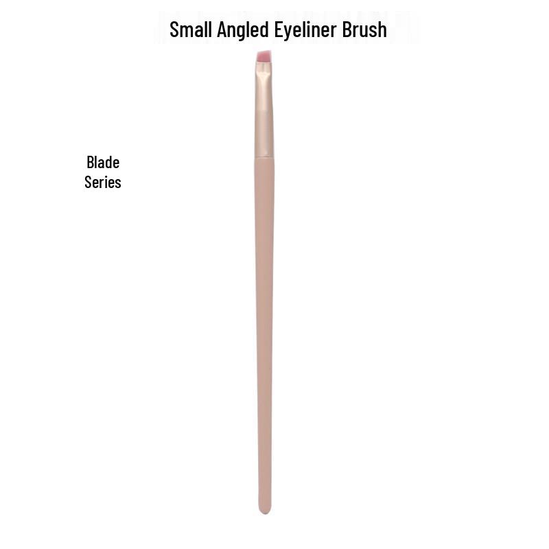 8/12-Piece Pink Makeup Brush Set for Beginners: Includes Soft Bristle Powder, Eyeshadow, and Angled Eyeliner Brushes.