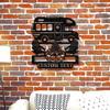 Exclusive Custom Metal Nameplate for Truck Campers Personalized Campfire Motif Art Durable Stylish Home Outdoor Decor