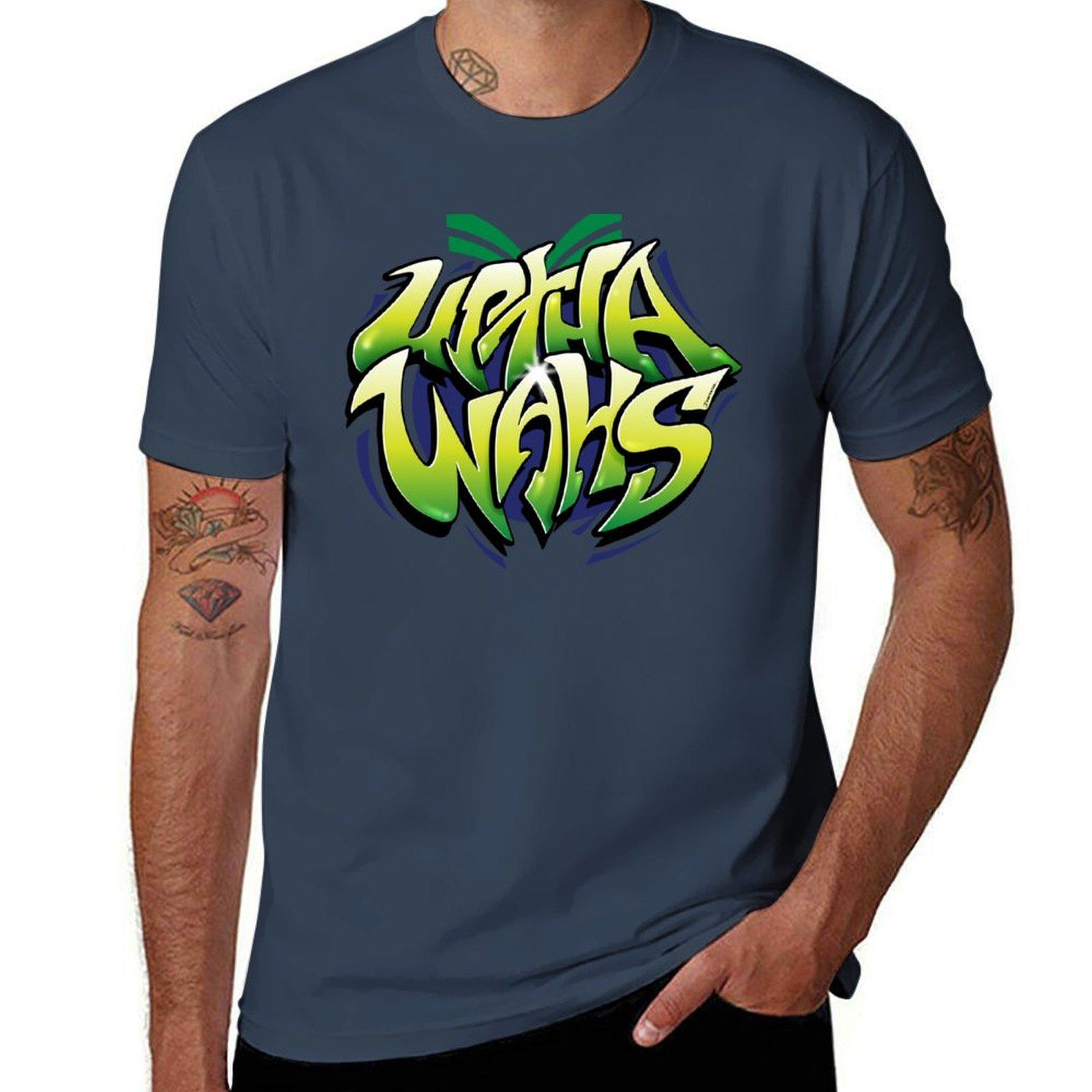 Up Tha Wahs New Zealand Warriors Регбилиг nrl граффити Футболка мужская одежда Мужская футболка Блузка мужская футболка S