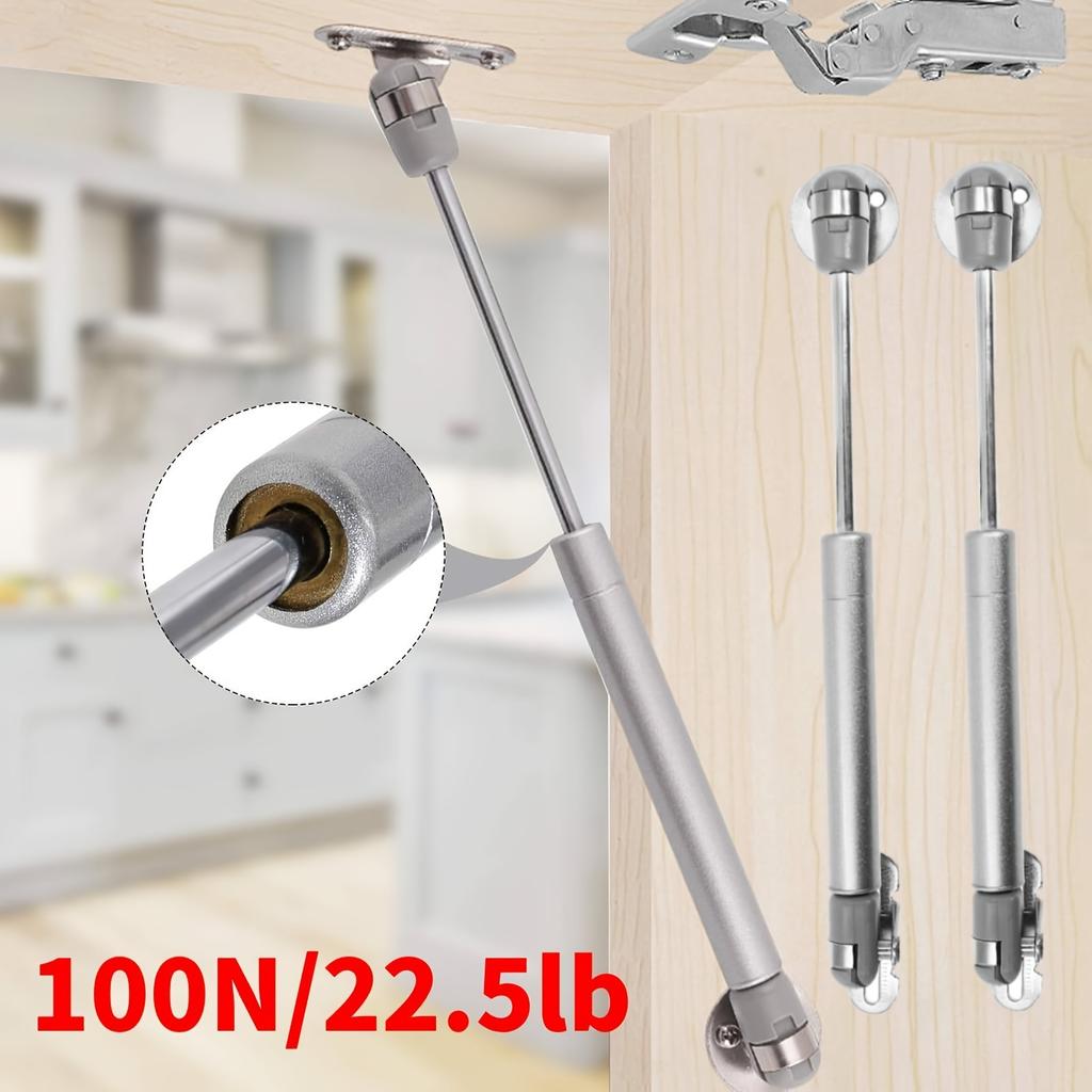 2pcs 100N 10kg Cabinet Hinges Furniture Door Lift Pneumatic Support Hydraulic Gas Spring Kitchen Cupboard Door Lifting Support Tools