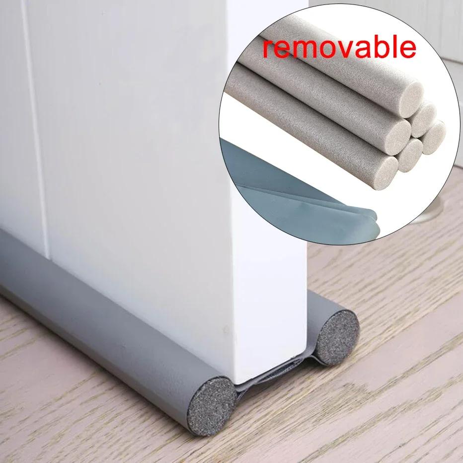 1 Stück 96cm/37,79in Abnehmbare Türdichtungsleiste Untertür Zugluftstopper Stopper Schalldicht Lärm reduzieren Türbodendichtung