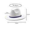 British Style Men And Women Jazz Woolen Hat Big Eave Hat Classic Woolen Hat