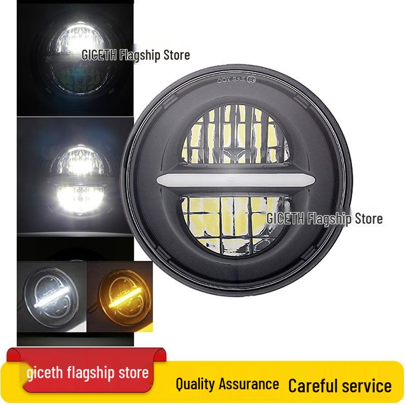 5.75" LED Headlight for Harley X48, XL883R/L 750, Dyna, Benelli 400 Motorcycles & Scooters - Off-road Compatible