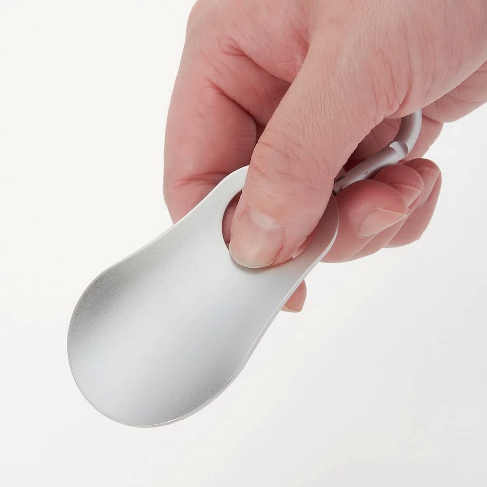 MUJI 4cm Breit x Lang x Außen 4cm Breit x Lang x Breit x 49cm Lang x 5cm Dick Schuhanzieher, Tragbar, 7,5cm 0,5cm Dick, Aluminium, 44510292, Abmessungen