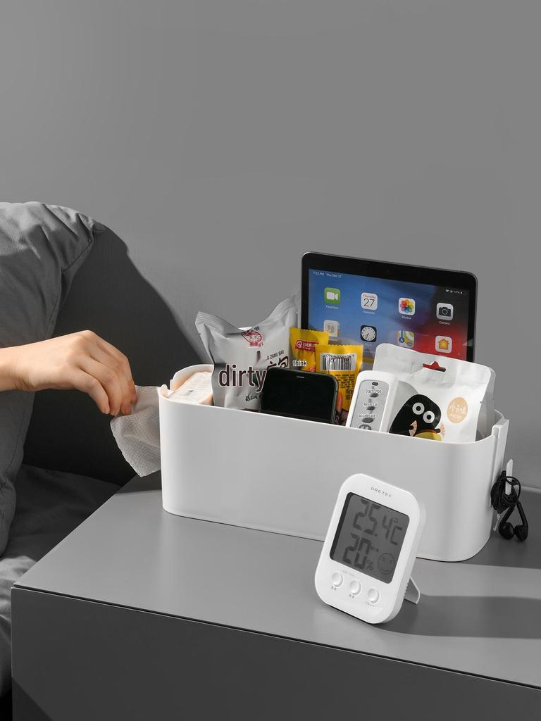 Multi-Purpose Hanging and Desktop Storage Basket for Dorm, Office, Home, and Cosmetics; Wall-Mounted Tissue Organizer.