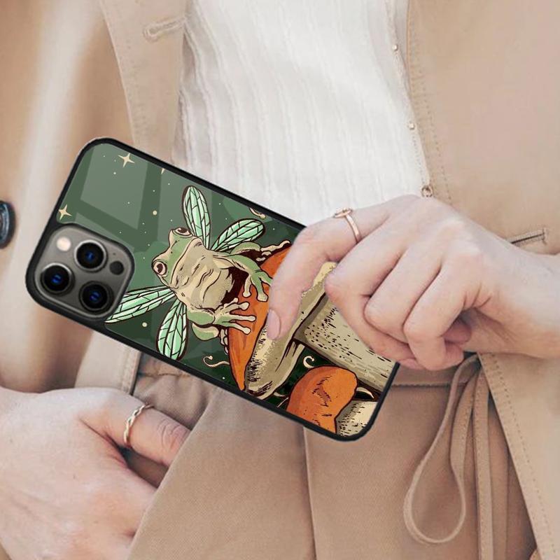 mushroom frog Magnetic Phone Case For APPLE iPhone 17 Air 16 14 13 12 Pro Max 15 Plus Wireless Charge With MagSafe Cover